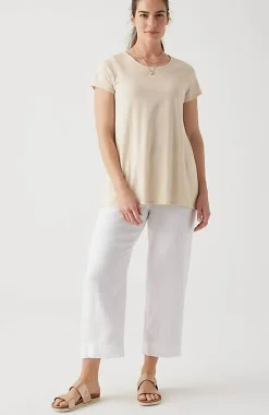 Pure Jill Side-Slit Elliptical Tee | Jjill