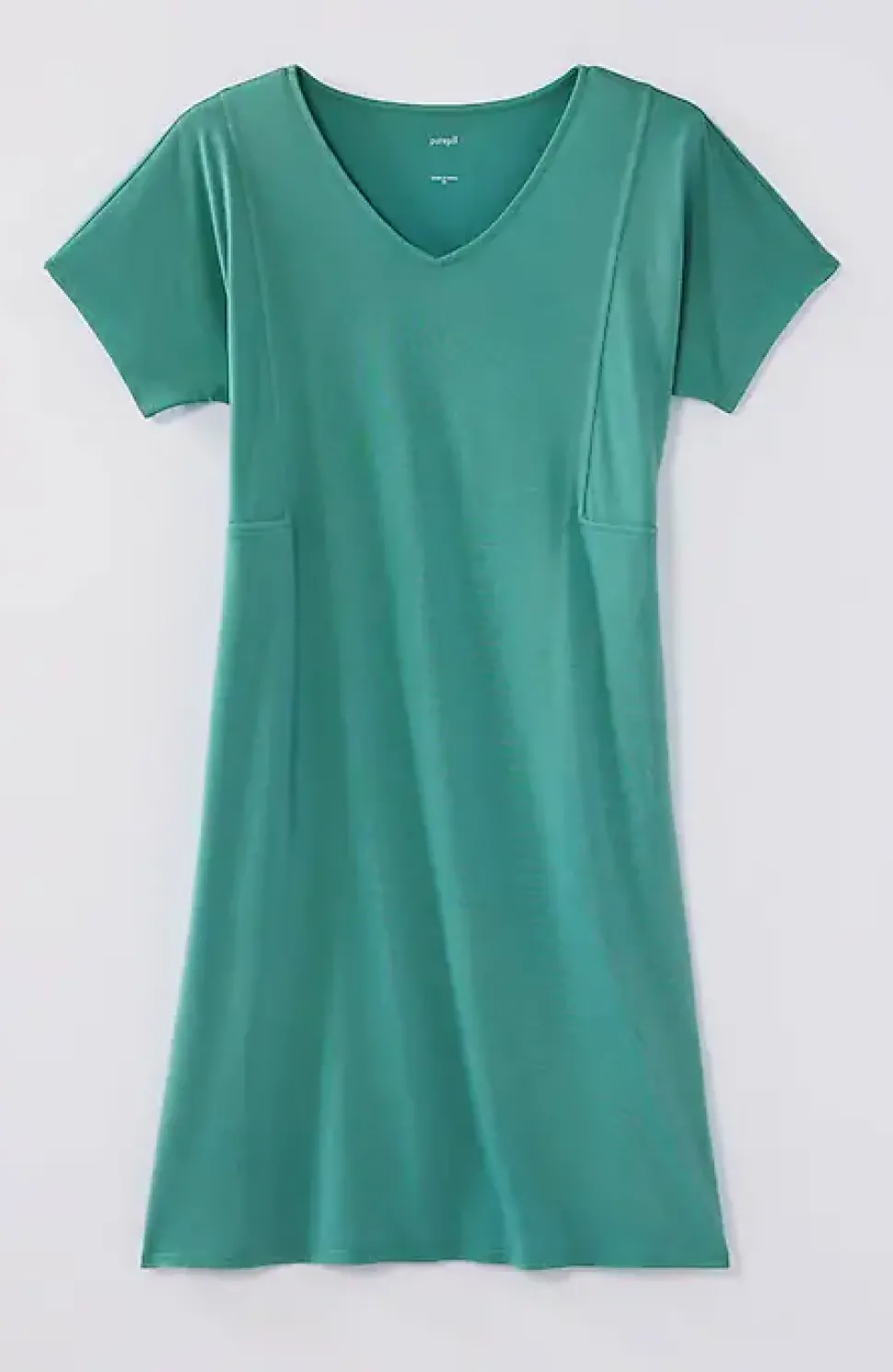 Pure Jill Soft-V-Neck T-Shirt Dress | Jjill