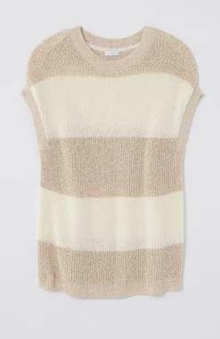 Pure Jill Striped Short-Sleeve Sweater | Jjill
