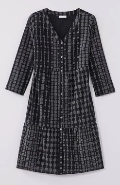 Pure Jill Tiered Button-Front Dress | Jjill