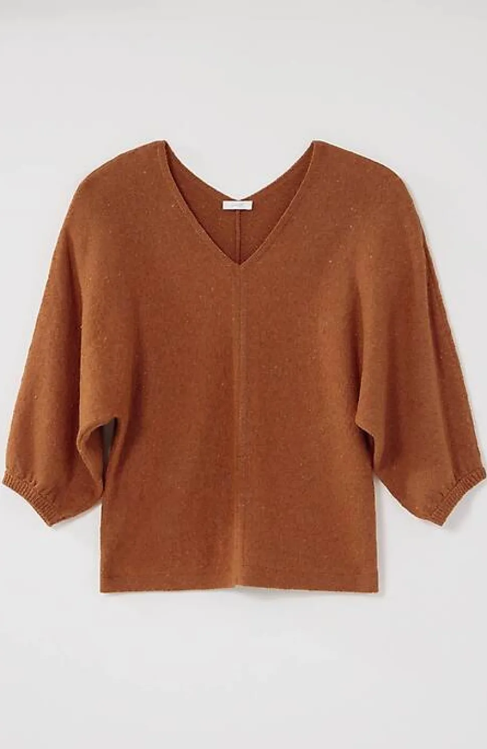 Pure Jill Tweed Double-V Sweater | Jjill