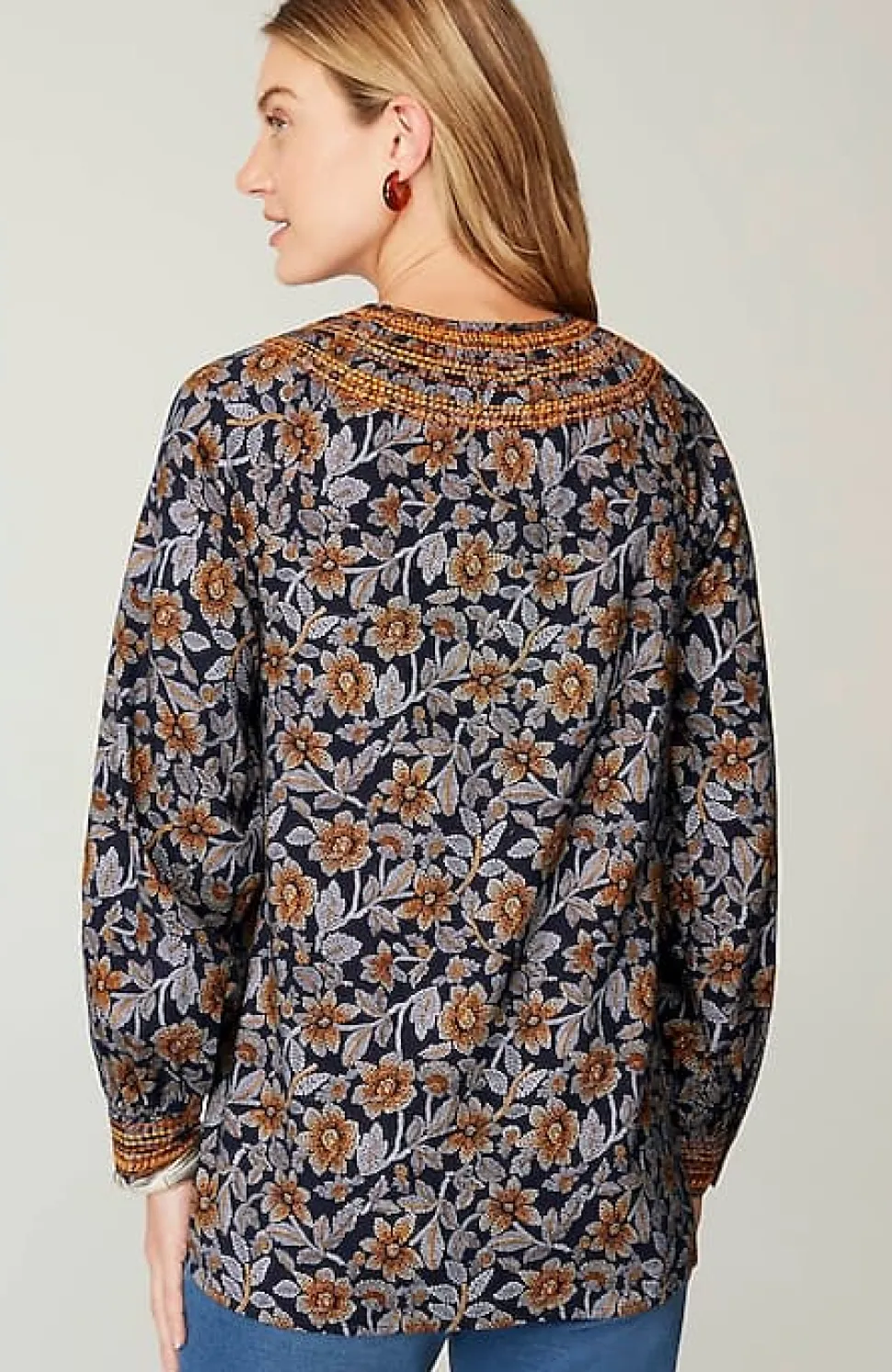 Pure Jill Twill Embroidered Tunic | Jjill