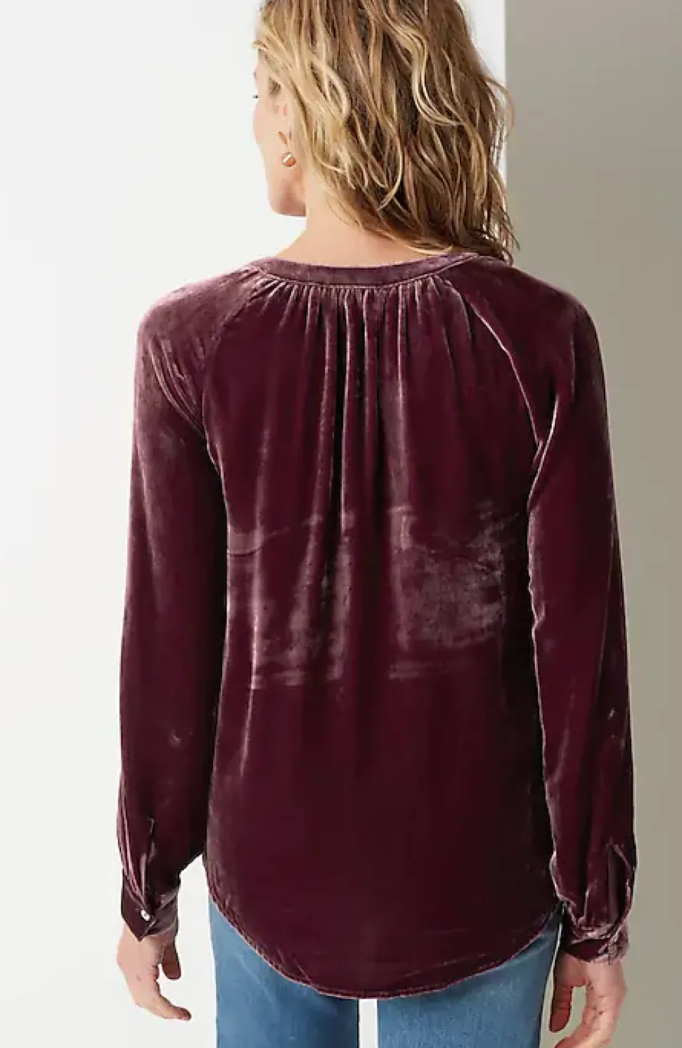 Rayon U0026 Silk Velvet Blouse | Jjill