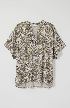 Relaxed Printed Satin Top | Jjill