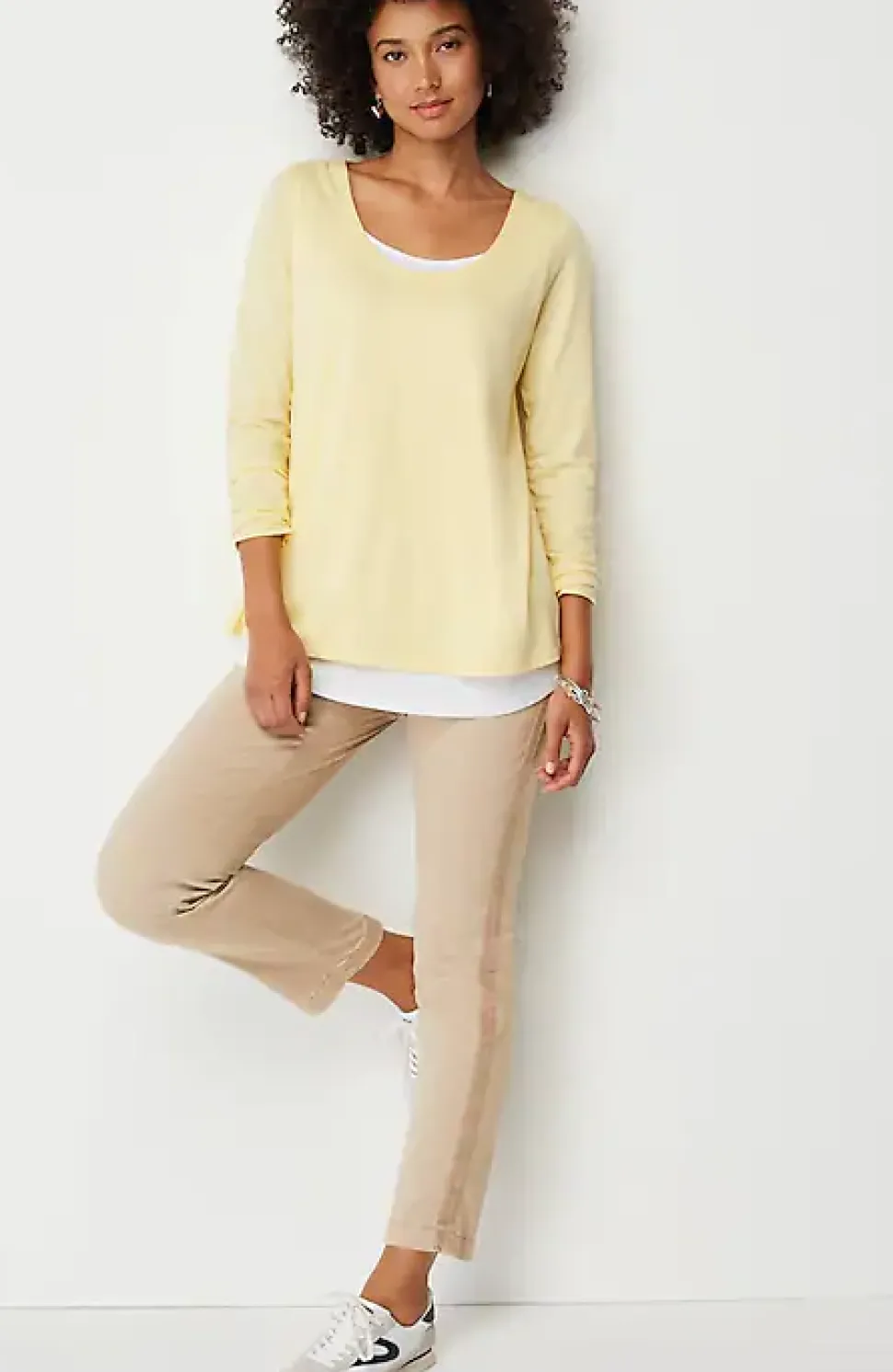 Sateen Slim-Leg Pants | Jjill