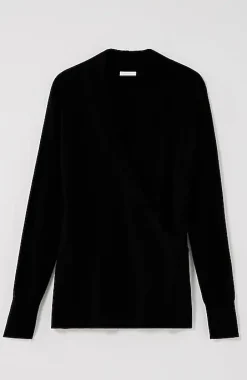 Seamed Wrap Sweater | Jjill