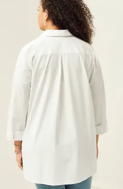 Side-Button Stepped-Hem Tunic | Jjill