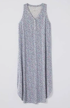 Sleep Ultrasoft Henley Gown | Jjill