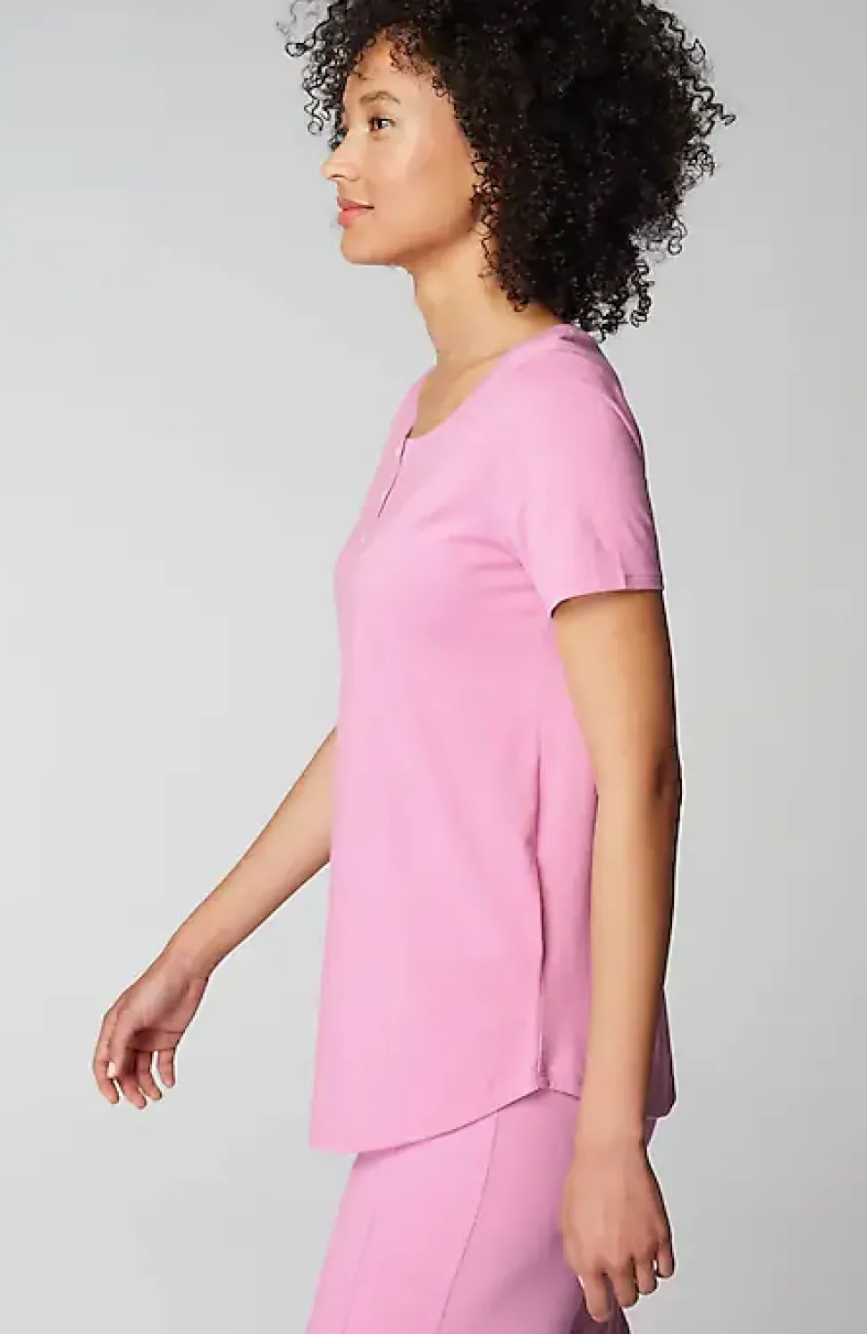 Sleep Ultrasoft Short-Sleeve Henley | Jjill