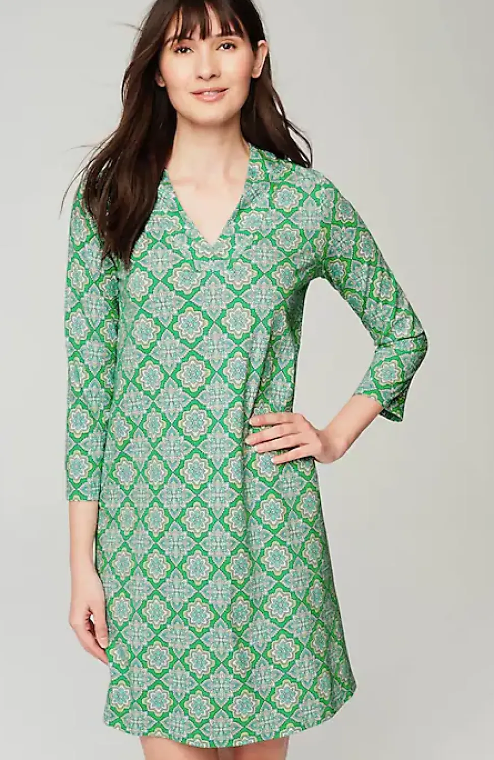 Sleep Ultrasoft V-Neck Gown | Jjill