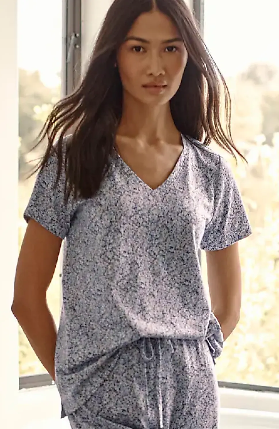 Sleep Ultrasoft V-Neck Tee | Jjill
