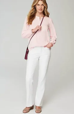 Smocked Henley Top | Jjill