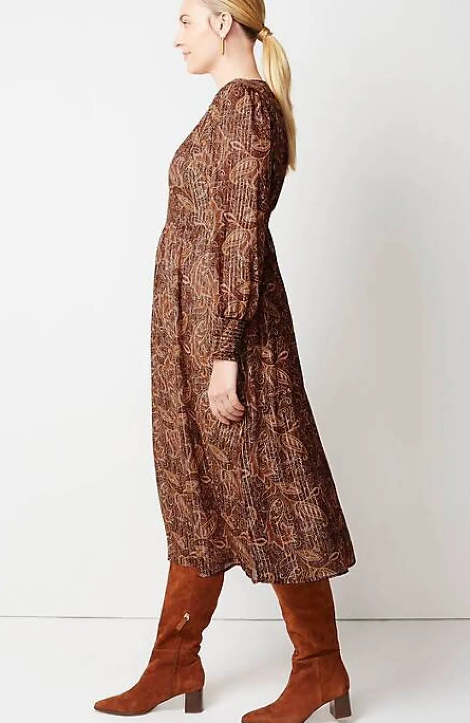 Smocked Midi Dress | Jjill
