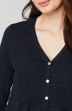 Smocked-Bodice Tunic | Jjill