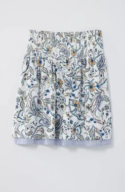 Smocked-Waist Layered Skirt | Jjill