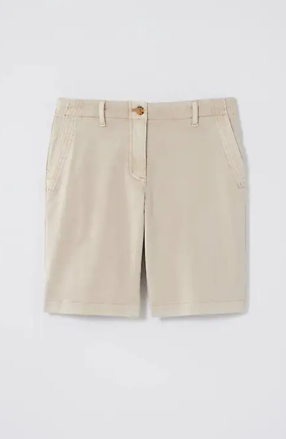 Trapunto-Stitched Chino Shorts | Jjill