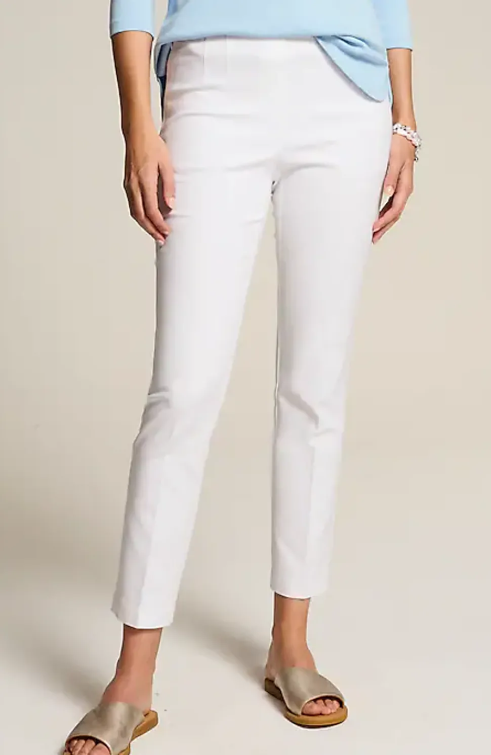 Versatile Cotton-Stretch Slim-Leg Pants | Jjill
