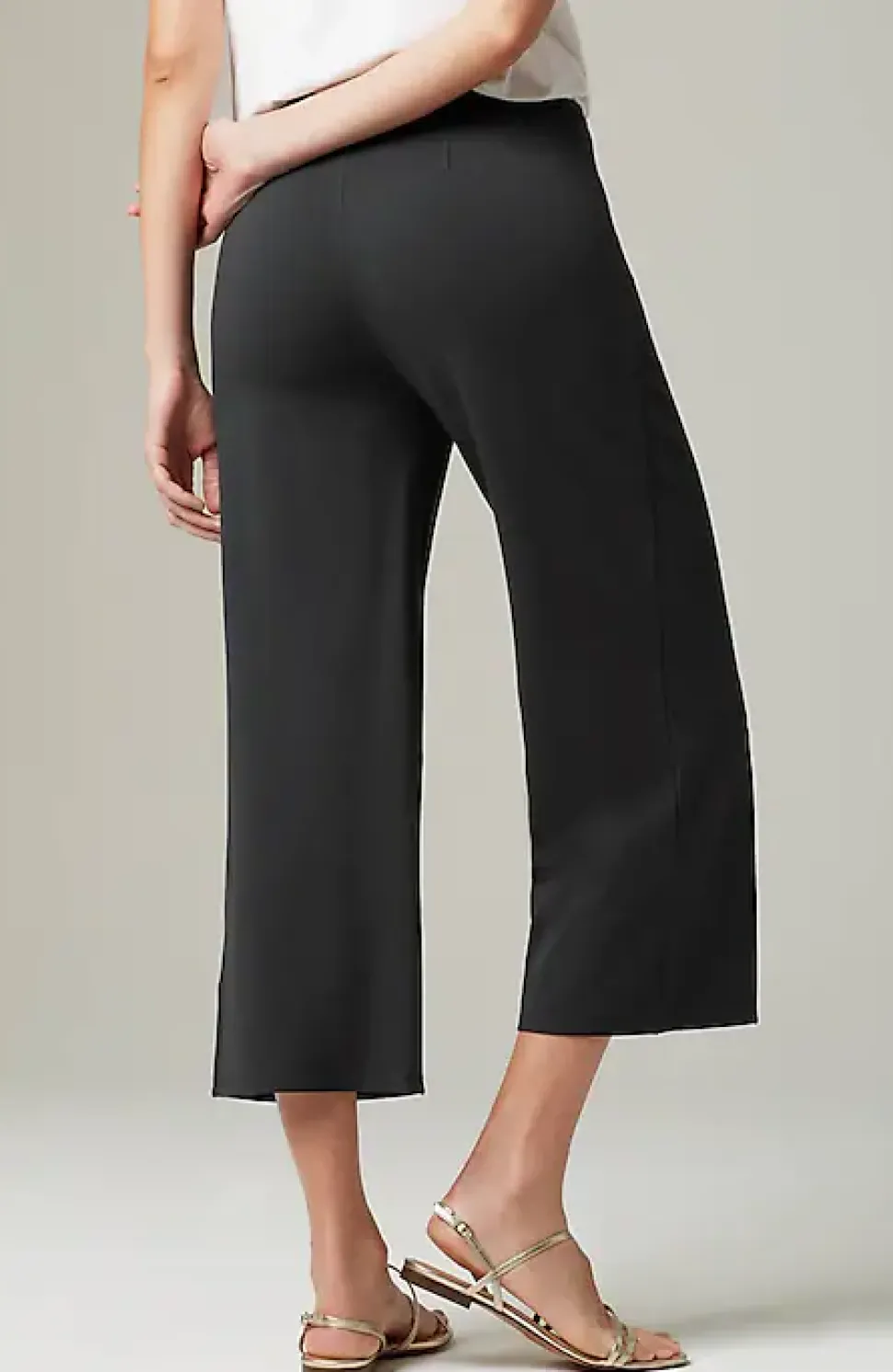 Wearever Double-Face Jersey Pintucked Crops | Jjill