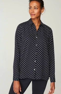 Wearever Easy-Care A-Line Button-Front Shirt | Jjill
