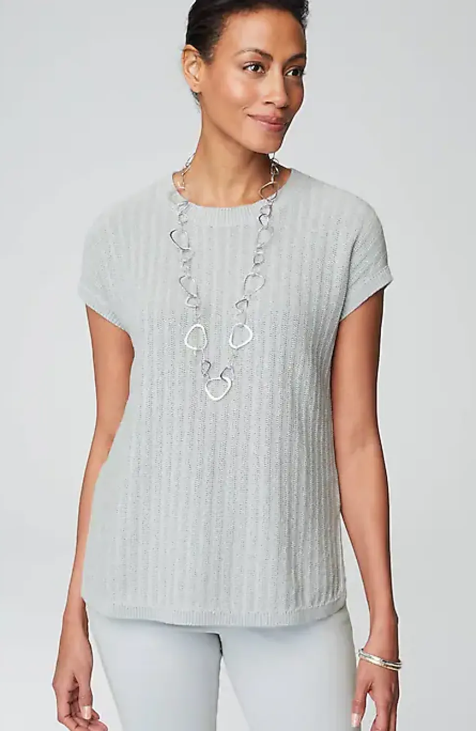 Wearever Lightweight Textured Pullover | Jjill