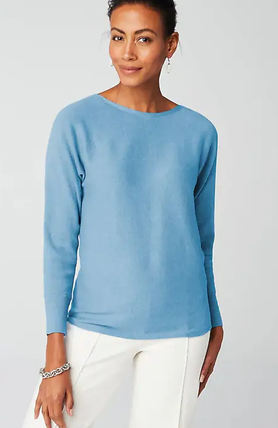 Wearever Refined Knit Dolman-Sleeve Sweater | Jjill