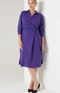 Wearever Twist-Front Shirtdress | Jjill