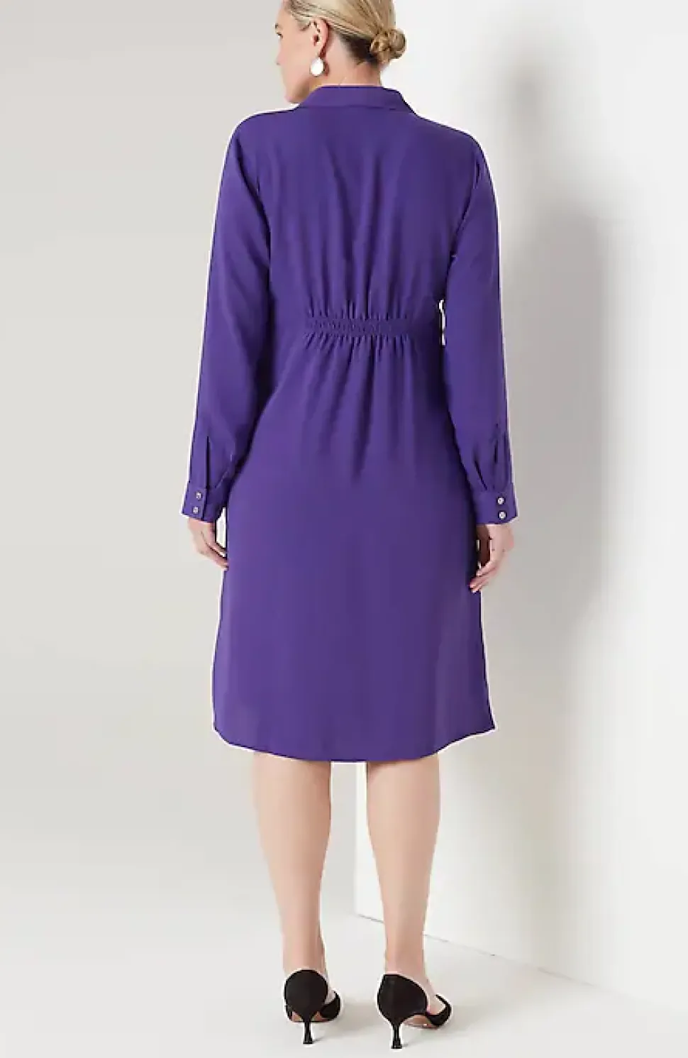 Wearever Twist-Front Shirtdress | Jjill