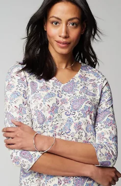 Wearever V-Neck Ballet-Sleeve Top | Jjill