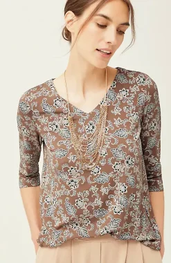 Wearever V-Neck Ballet-Sleeve Top | Jjill