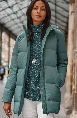 Zip-Front Down Puffer Coat | Jjill